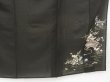 Photo7: 4306T03z370 Vintage Japanese Kimono Silk RO TOMESODE Flowers Black (7)