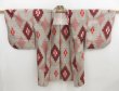 Photo6: 4306T09z370 Vintage Japanese Kimono Silk MEISEN HAORI  Light gray (6)