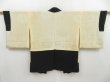 Photo7: 4307T03z540 Vintage Japanese Kimono Silk HAORI Butterfly Black (7)