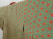 Photo8: 4307T04z530 Vintage Japanese Kimono Silk HAORI COAT Tomato red (8)