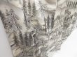 Photo3: 4307T13z950  Japanese Kimono Silk TSUKESAGE Trees Off-white (3)