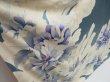 Photo3: 4309T03z1180 Vintage Japanese Kimono Silk FURISODE Peony Blue-Gray (3)