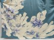 Photo5: 4309T03z1180 Vintage Japanese Kimono Silk FURISODE Peony Blue-Gray (5)