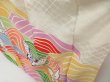 Photo4: 4309T08z980 Vintage Japanese Kimono Silk FURISODE Butterfly Off-white (4)