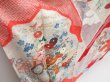 Photo3: 4309T09z1060 Vintage Japanese Kimono Silk FURISODE Royal cart Off-white (3)