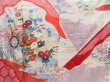 Photo8: 4309T09z1060 Vintage Japanese Kimono Silk FURISODE Royal cart Off-white (8)