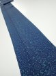 Photo1: 2Z09z60  Japanese Kimono Silk  FABRIC Chrysanthemum Indigo 81.9x7.1 (1)