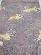 Photo1: 2Z01z60  Japanese Kimono Silk  FABRIC Wave Light purple 40.9x14.2 (1)