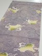 Photo3: 2Z02z  Japanese Kimono Silk  FABRIC Wave Light purple (3)