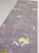 Photo3: 2Z06z90  Japanese Kimono Silk  FABRIC Wave Light purple 66.1x14.2 (3)