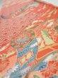 Photo4: 2Z08z40  Japanese Kimono Silk  FABRIC Maple Orangered 58.3x7.3 (4)