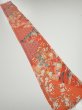 Photo5: 2Z08z40  Japanese Kimono Silk  FABRIC Maple Orangered 58.3x7.3 (5)