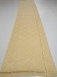 Photo5: 2Z04z80  Japanese Kimono Silk  FABRIC  Light yellow 63.0x14.4 (5)