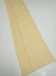 Photo2: 2Z10z30  Japanese Kimono Silk  FABRIC  Light yellow 36.2x7.1 (2)