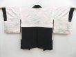 Photo7: 4311T03z680 Vintage Japanese Kimono Silk HAORI Grove Black (7)