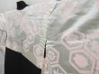 Photo8: 4311T03z680 Vintage Japanese Kimono Silk HAORI Grove Black (8)