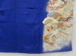 Photo7: 4311T04z450 Antique Japanese Kimono Silk IROTOMESODE Dark lavender blue (7)