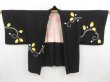 Photo5: 4311T05z570 Vintage Japanese Kimono Silk HAORI Ivy Black (5)