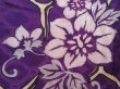 Photo4: 4311T11z600 Antique Japanese Kimono Blend silk KOMON Flower Grape (4)