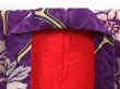 Photo6: 4311T11z600 Antique Japanese Kimono Blend silk KOMON Flower Grape (6)