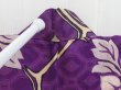 Photo7: 4311T11z600 Antique Japanese Kimono Blend silk KOMON Flower Grape (7)