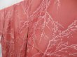 Photo2: 4311T12z930 Vintage Japanese Kimono Silk KOMON Branch Dark coral (2)