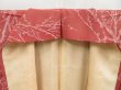 Photo7: 4311T12z930 Vintage Japanese Kimono Silk KOMON Branch Dark coral (7)