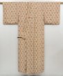 Photo8: 4311T13z910 Vintage Japanese Kimono Silk KOMON Flowers Yellow ochre (8)