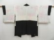 Photo6: 4316T03z640 Vintage Japanese Kimono Silk HAORI Flower Black (6)