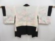 Photo6: 4316T05z570 Vintage Japanese Kimono Silk HAORI Butterfly Black (6)