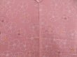 Photo3: 4316T06z560 Vintage Japanese Kimono Silk HAORI Flower Dull pink (3)