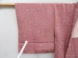 Photo7: 4316T06z560 Vintage Japanese Kimono Silk HAORI Flower Dull pink (7)