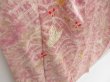 Photo3: 4316T12z900 Vintage Japanese Kimono Silk TSUKESAGE Butterfly Dull pink (3)