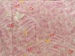 Photo8: 4316T12z900 Vintage Japanese Kimono Silk TSUKESAGE Butterfly Dull pink (8)