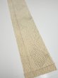 Photo2: 2J09z60  Japanese Kimono Silk  FABRIC Shibori Light cream 81.1x6.7 (2)