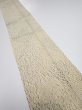 Photo1: 2J10z30  Japanese Kimono Silk  FABRIC Shibori Light cream 39.4x6.7 (1)