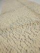 Photo4: 2J10z30  Japanese Kimono Silk  FABRIC Shibori Light cream 39.4x6.7 (4)