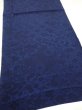 Photo2: 2J01z60  Japanese Kimono Crepe Silk  FABRIC Flowers Indigo 37.8x15.0 (2)