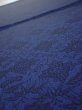 Photo4: 2J01z60  Japanese Kimono Crepe Silk  FABRIC Flowers Indigo 37.8x15.0 (4)