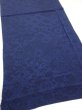 Photo2: 2J02z60  Japanese Kimono Crepe Silk  FABRIC Flowers Indigo 38.6x15.0 (2)