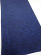 Photo2: 2J03z110  Japanese Kimono Crepe Silk  FABRIC Flowers Indigo 66.9x15.0 (2)