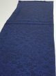 Photo3: 2J03z110  Japanese Kimono Crepe Silk  FABRIC Flowers Indigo 66.9x15.0 (3)