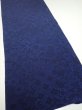 Photo2: 2J04z110  Japanese Kimono Crepe Silk  FABRIC Flowers Indigo 67.7x15.0 (2)