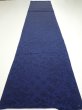 Photo5: 2J04z110  Japanese Kimono Crepe Silk  FABRIC Flowers Indigo 67.7x15.0 (5)