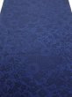 Photo1: 2J05z110  Japanese Kimono Crepe Silk  FABRIC Flowers Indigo 67.7x15.0 (1)