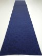 Photo5: 2J05z110  Japanese Kimono Crepe Silk  FABRIC Flowers Indigo 67.7x15.0 (5)