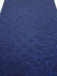 Photo1: 2J06z  Japanese Kimono Crepe Silk  FABRIC Flowers Indigo (1)