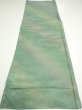 Photo5: 2J02z60  Japanese Kimono Silk  FABRIC Suminagashi Soft green 42.1x14.4 (5)