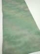 Photo2: 2J05z90  Japanese Kimono Silk  FABRIC Suminagashi Soft green 68.5x14.4 (2)