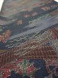 Photo4: 2i07z50  Japanese Kimono Crepe Silk  FABRIC Edo era Dark navy 61.4x6.9 (4)